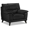 Braylon Leather Chair - Classic Black