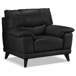 Braylon Leather Chair - Classic Black