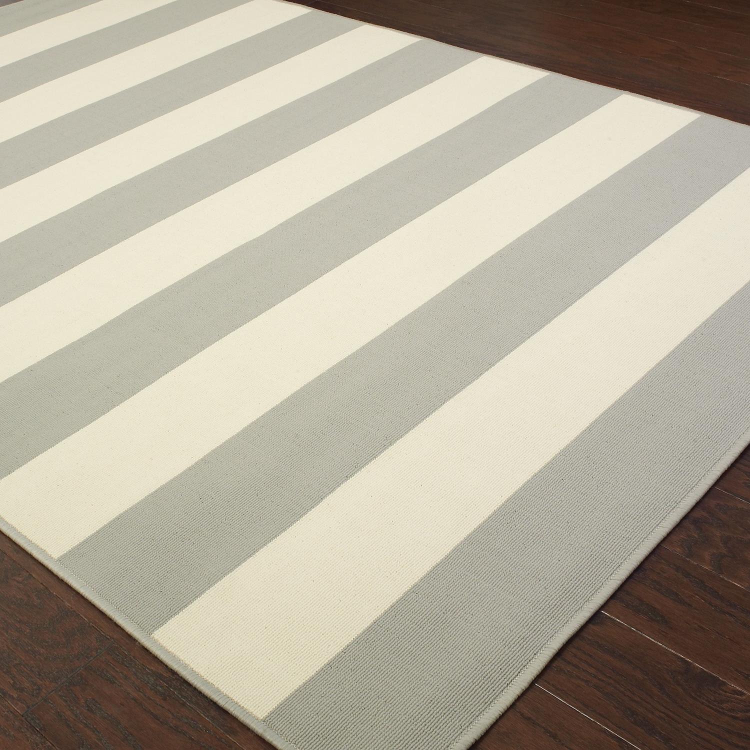 Calypso W4768HL Striped Indoor/Outdoor Area Rug (3'7"X5'6")