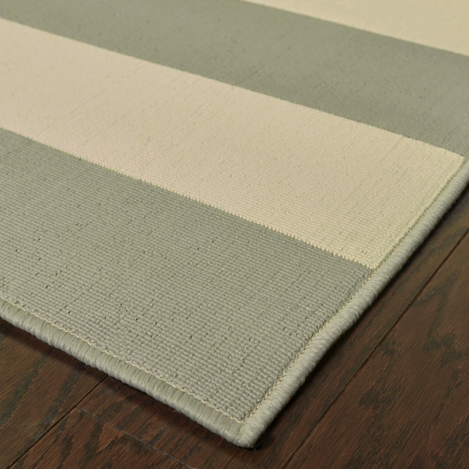 Calypso W4768HL Striped Indoor/Outdoor Area Rug (8'6"X13')