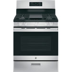 GE Stainless Steel Freestanding Gas Range (5.0 Cu. Ft.) - JCGBS66SEKSS