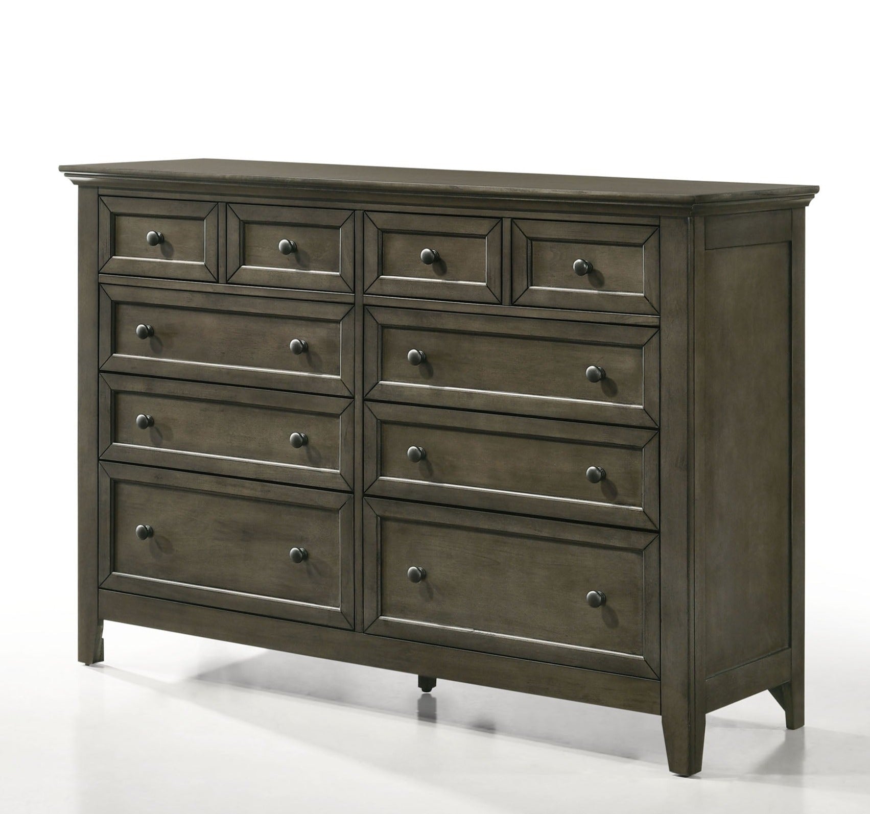 San Mateo 10-Drawer Dresser - Pewter
