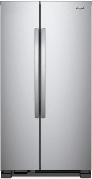 Whirlpool 35.88" 25 Cu. Ft. Monochromatic Stainless Steel Side-by-Side Refrigerator - WRS315SNHM