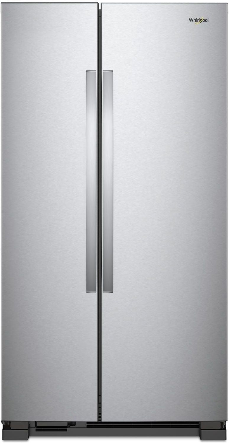 Whirlpool Monochromatic Stainless Steel Side-by-Side Refrigerator