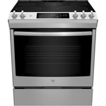 GE Stainless Steel Slide-In Electric True Convection Range (5.3 Cu. Ft.) - JCS840SMSS