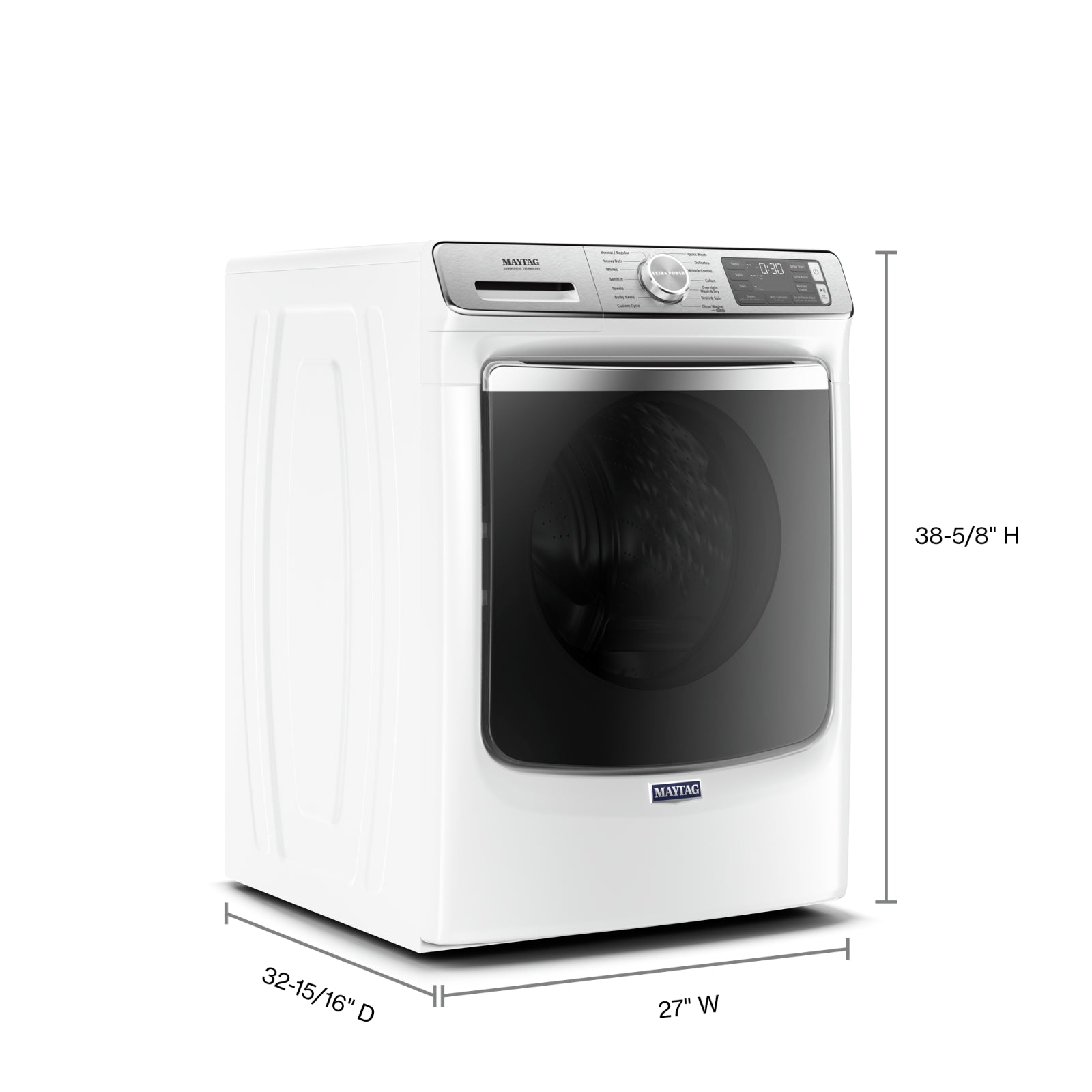 Maytag White Front Load Washer (5.8 Cu. Ft.) - MHW8630HW
