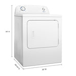 Amana White Gas Dryer (6.5 Cu. Ft.) - NGD4655EW