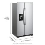 Whirlpool Stainless Steel Side-by-Side Refrigerator (21.4 Cu. Ft.) - WRS321SDHZ