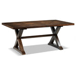 Claira Extendable Dining Table - Rustic Brown