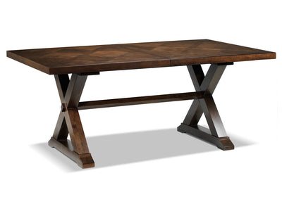 Claira Extendable Dining Table - Rustic Brown
