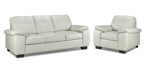 Naples Sofa and Chair Set - Smoke