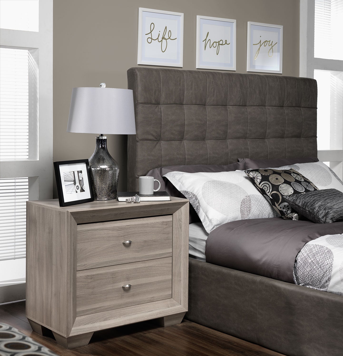 Franklin Night Table - Taupe