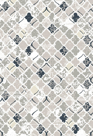 Quatro 5' x 8' Area Rug - Black and Grey