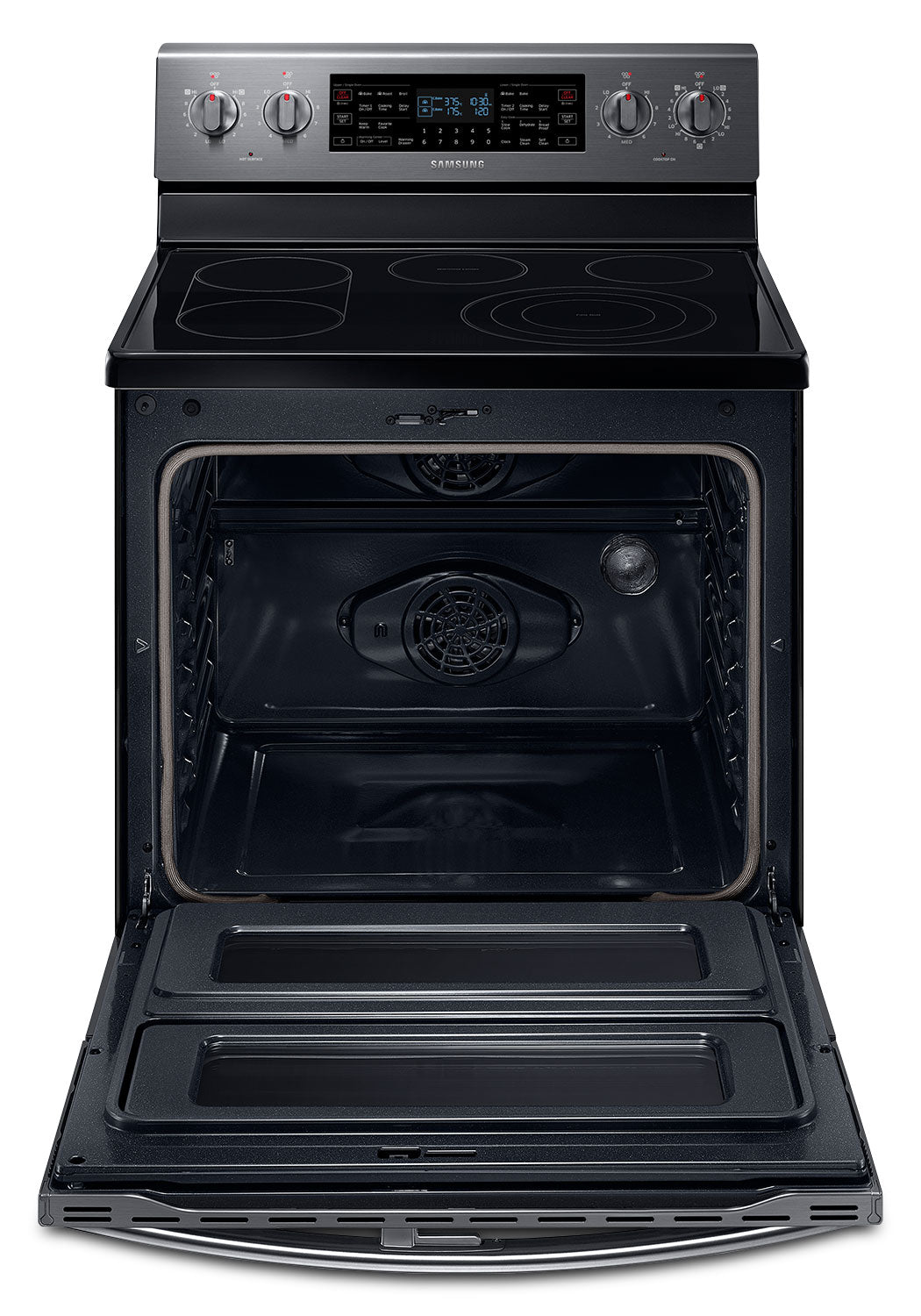 Samsung Black Stainless Steel Freestanding Electric Convection Range (5.9 Cu. Ft.) - NE59J7850WG/AC
