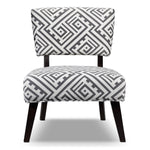 Parker Accent Chair - White and Grey