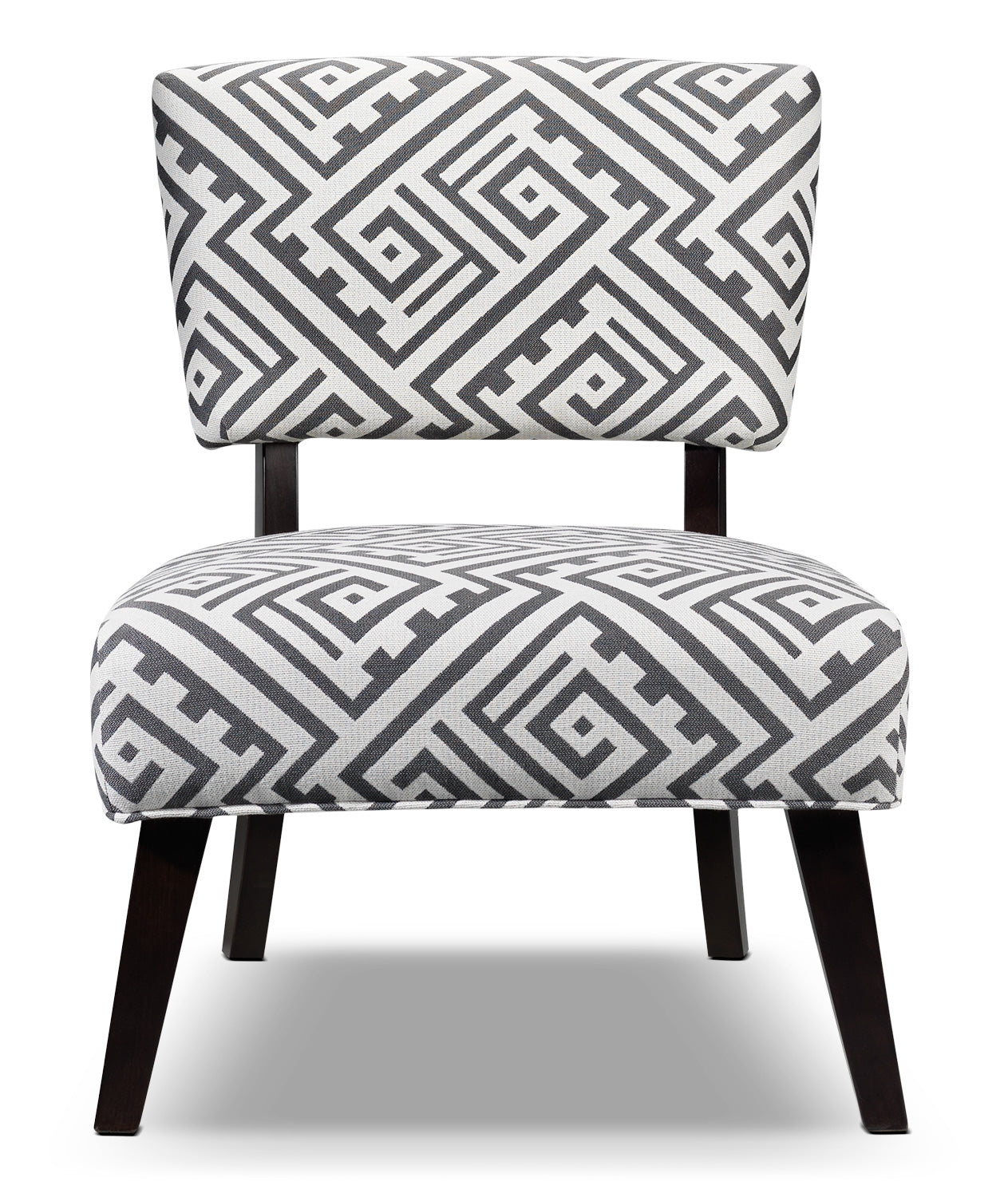 Parker Accent Chair - White and Grey