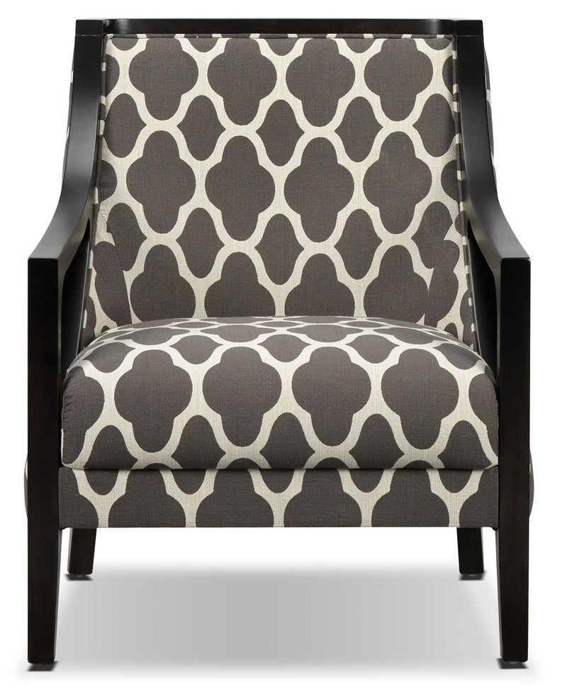 Samara Accent Chair Brown and Beige Leon's
