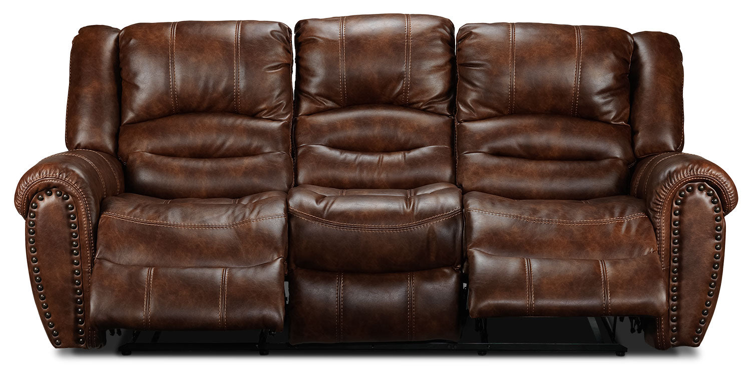 Whitaker Reclining Sofa - Brown