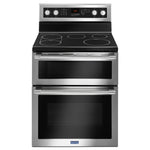 Maytag Stainless Steel Freestanding Electric Double Oven Range (6.7 Cu. Ft.) - YMET8800FZ