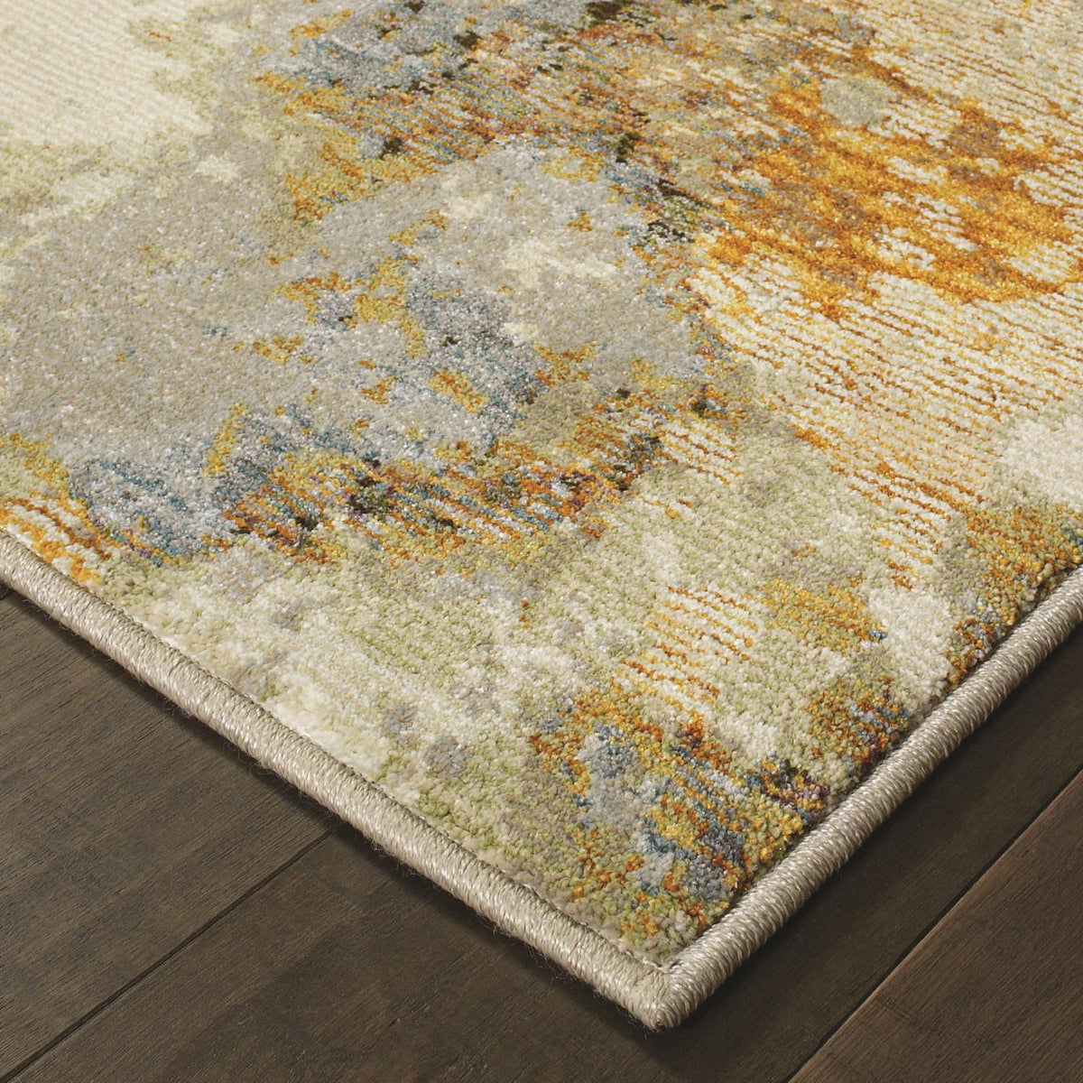 Estérel W8031BL Abstract Area Rug (5'3"X7'3")