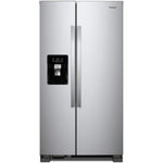 Whirlpool 36" 25 Cu. Ft. Monochromatic Stainless Steel Side-by-Side Refrigerator - WRS335SDHM