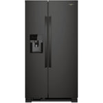 Whirlpool 32.8" 21 Cu. Ft. Black Side-by-Side Refrigerator - WRS331SDHB