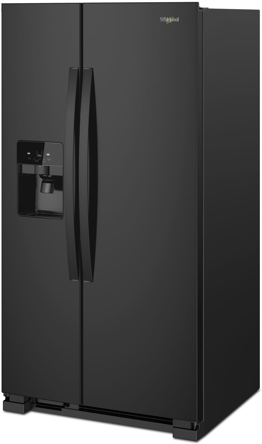 Whirlpool 35.13" 25 Cu. Ft. Black Side-by-Side Refrigerator - WRS325SDHB