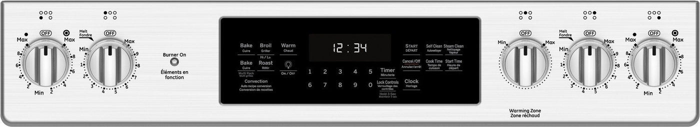 GE Stainless Steel Slide-In Electric True Convection Range (5.3 Cu. Ft.) - JCS840SMSS