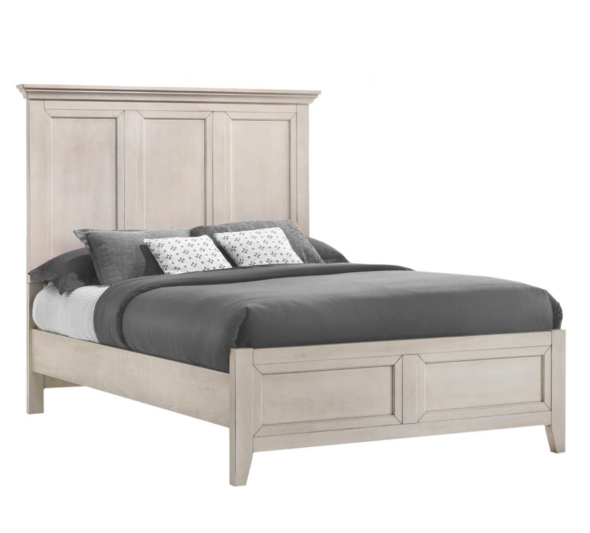San Mateo 3-Piece Full Panel Bed - Antique White