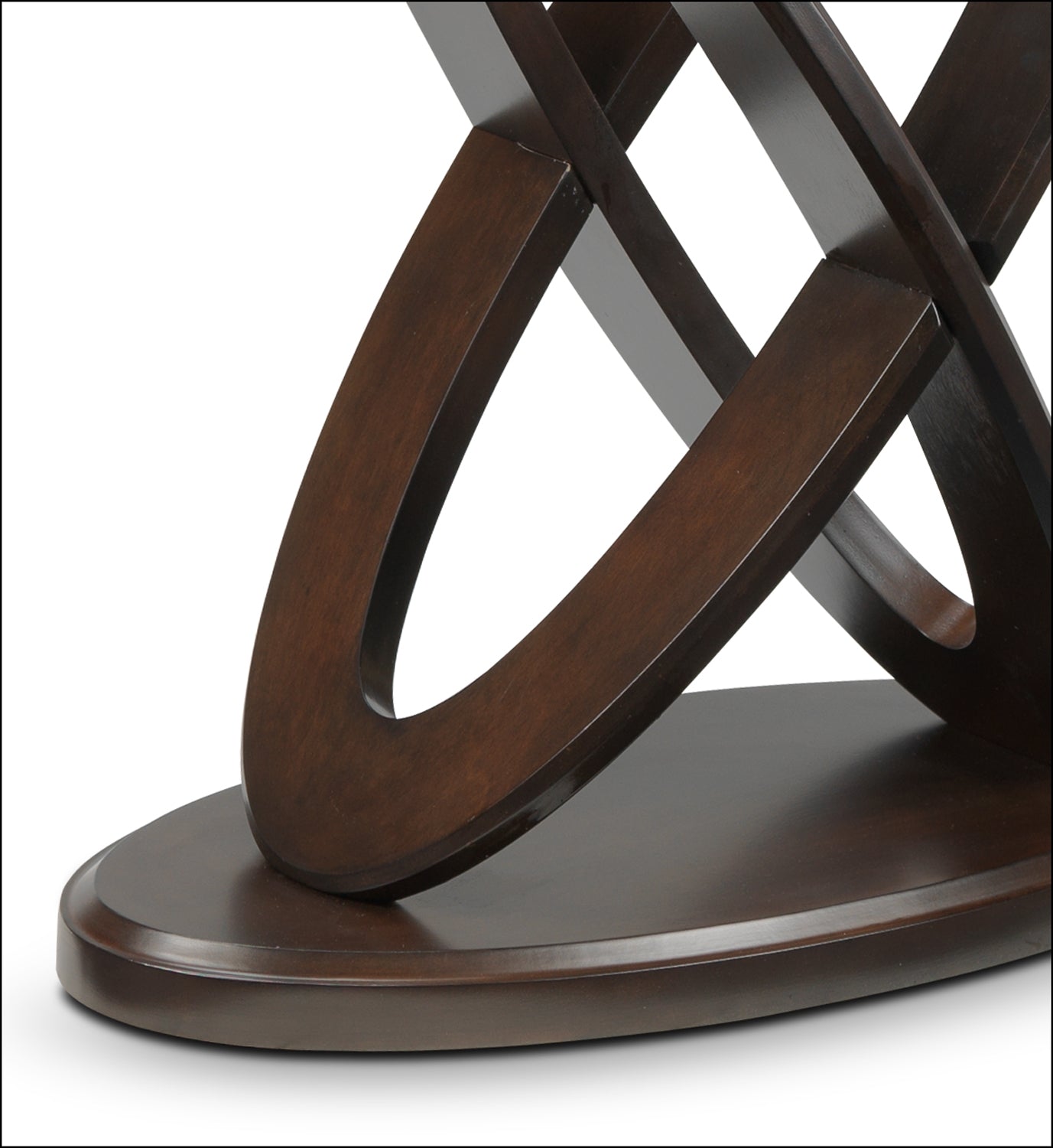 Atomic 48" Sofa Table - Brown Cherry