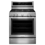 KitchenAid Freestanding Stainless Steel True Convection Gas Range (5.8 Cu. Ft.) - KFGS530ESS