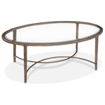 Copia Coffee Table - Glass and Gold