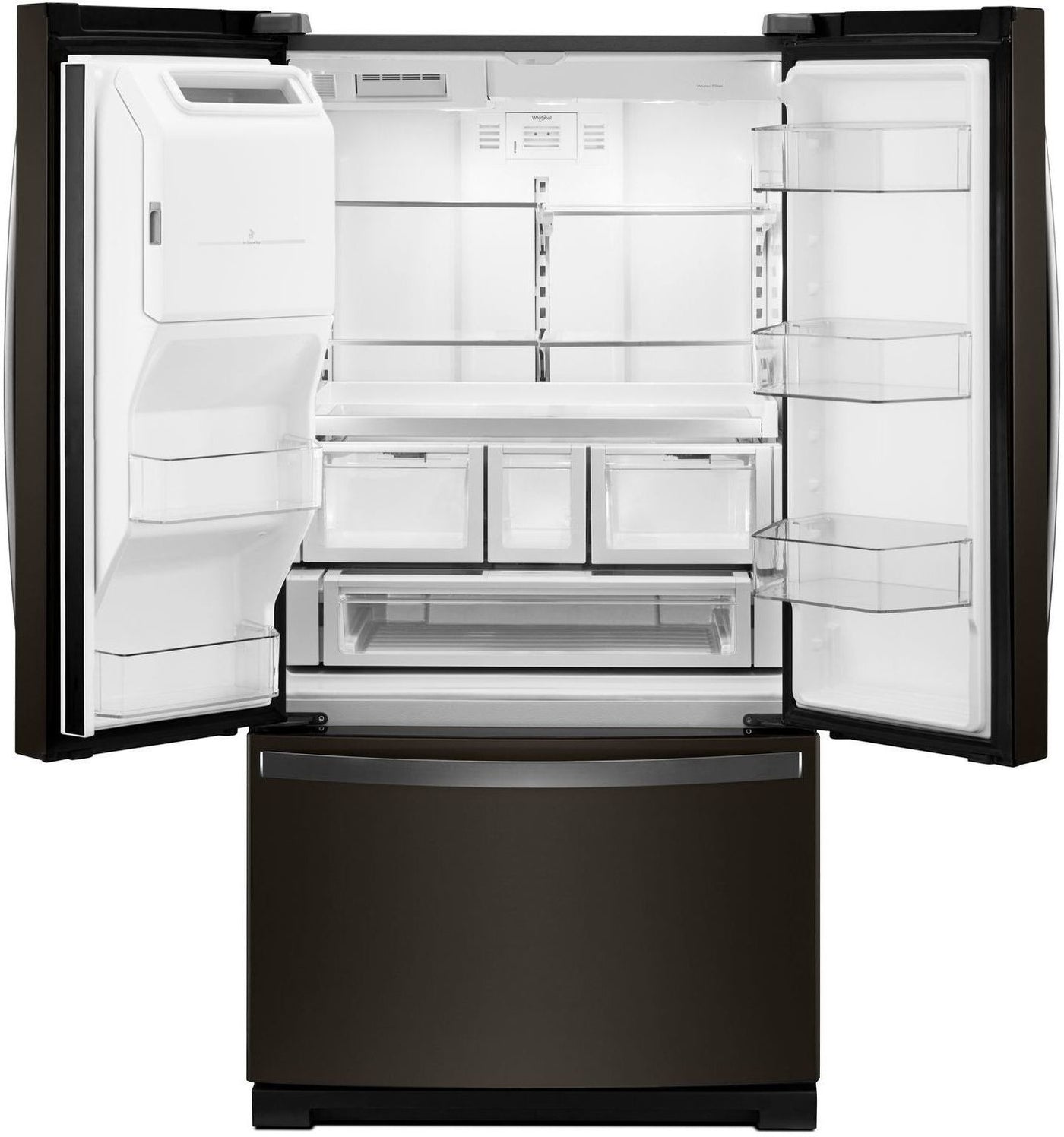 Whirlpool Black Stainless Steel French Door Refrigerator (27 Cu. Ft.) - WRF767SDHV