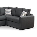 Athina 2-Piece Sectional with Left-Facing Queen Sofa Bed - Charcoal