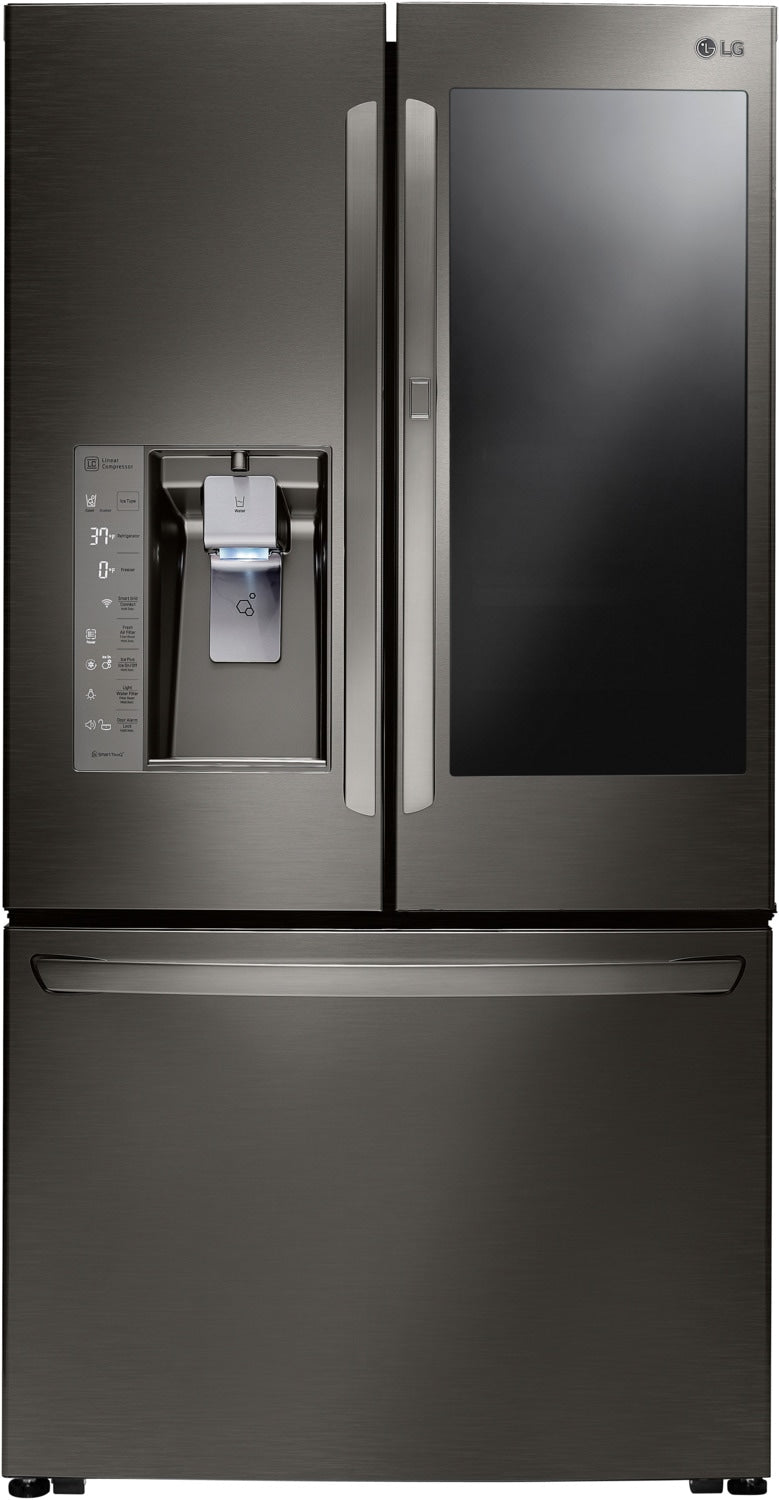LG Black Stainless Steel Counter-Depth French Door Refrigerator (24 Cu. Ft.) - LFXC24796D