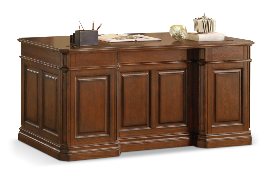 Johanne Executive Desk - Chocolate Oak