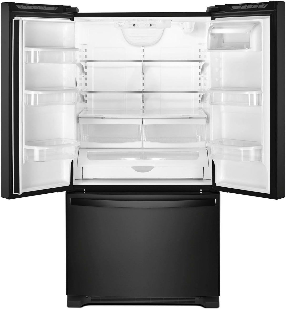 Whirlpool Black French Door Refrigerator (25 Cu. Ft.) - WRF535SWHB