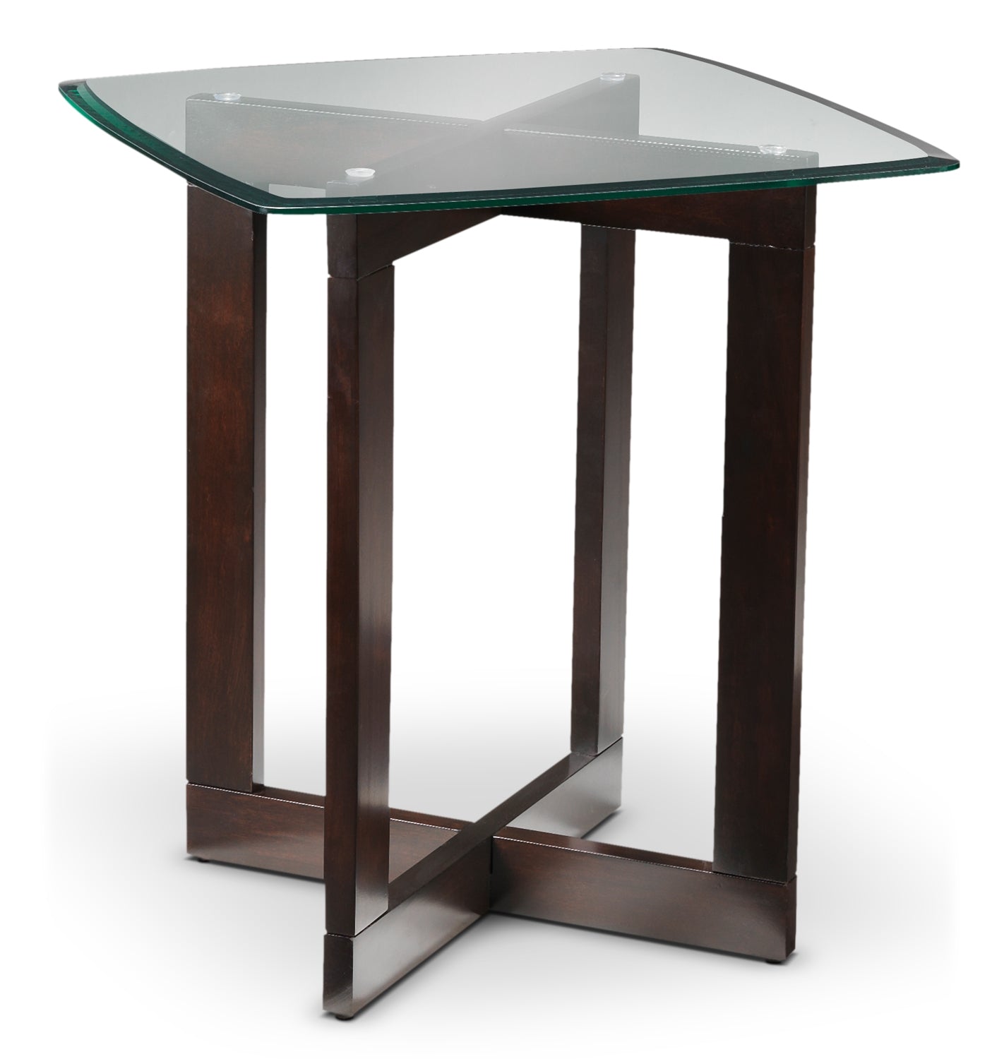 Neera End Table - Chocolate