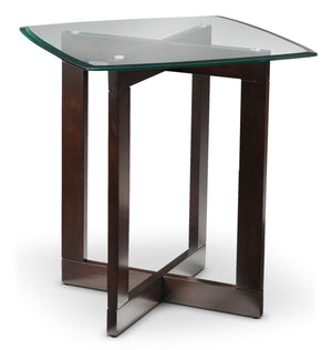 Neera End Table - Chocolate