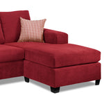 Fava Chaise Sofa - Red