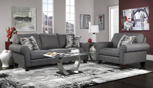 Drake 2 Pc. Living Room Package w/ Chair - Grey