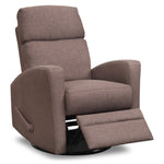 Nina Swivel Glider Recliner - Brown
