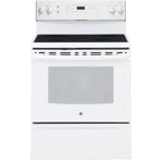 GE White Freestanding Electric Range (5.0 Cu. Ft.) - JCB630DKWW
