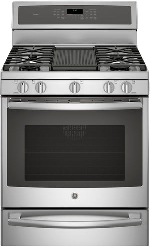 GE Profile Freestanding Gas Convection Range (5.6 Cu. Ft.) -  PCGB940ZEJSS