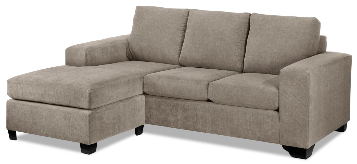 Fava Chaise Sofa - Pewter