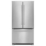 KitchenAid 35.75" 21 Cu. Ft. Stainless Steel French Door Refrigerator - KRFC302ESS