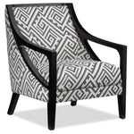 Rowena Accent Chair - White and Grey