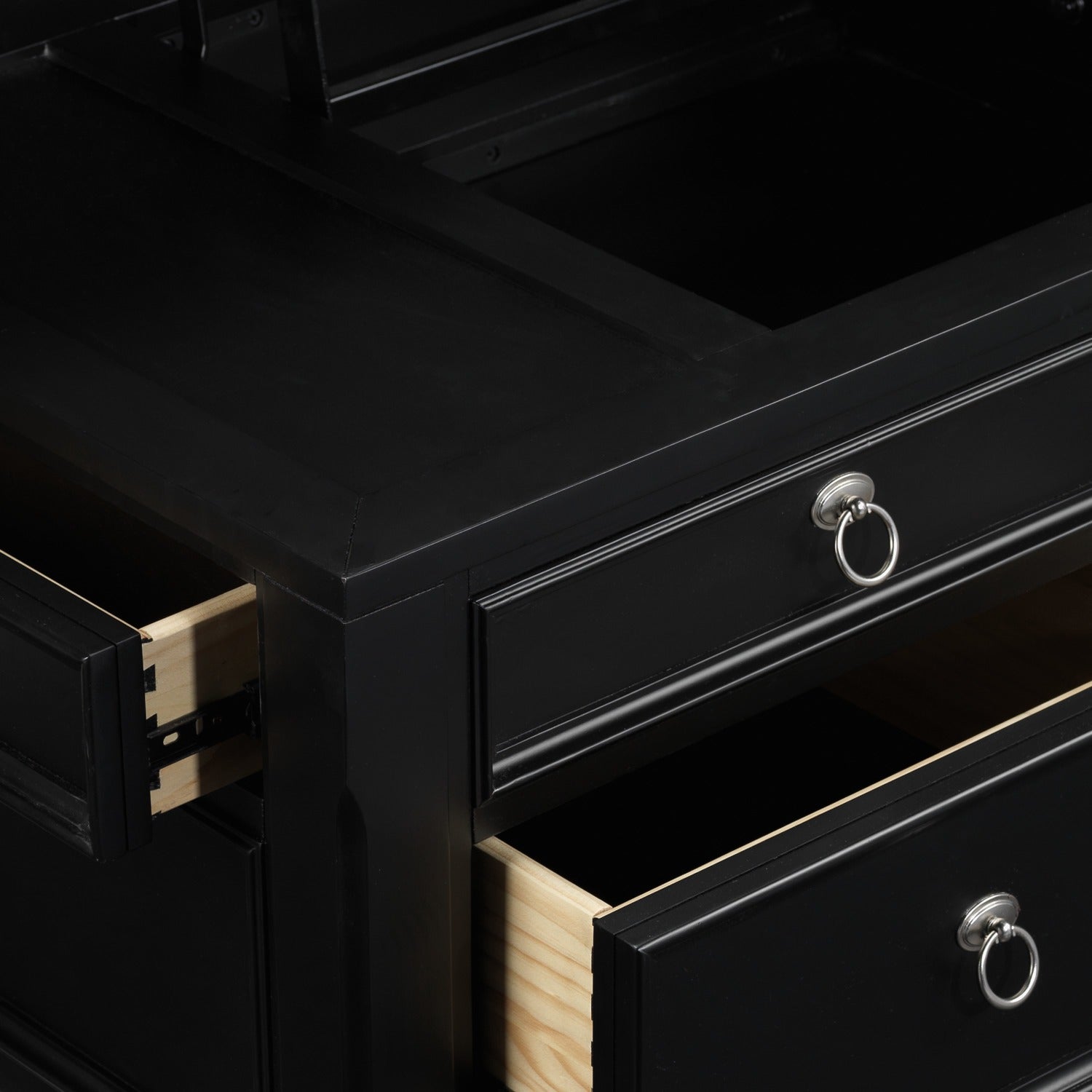 Turner 46" Lift-Top Coffee Table - Black