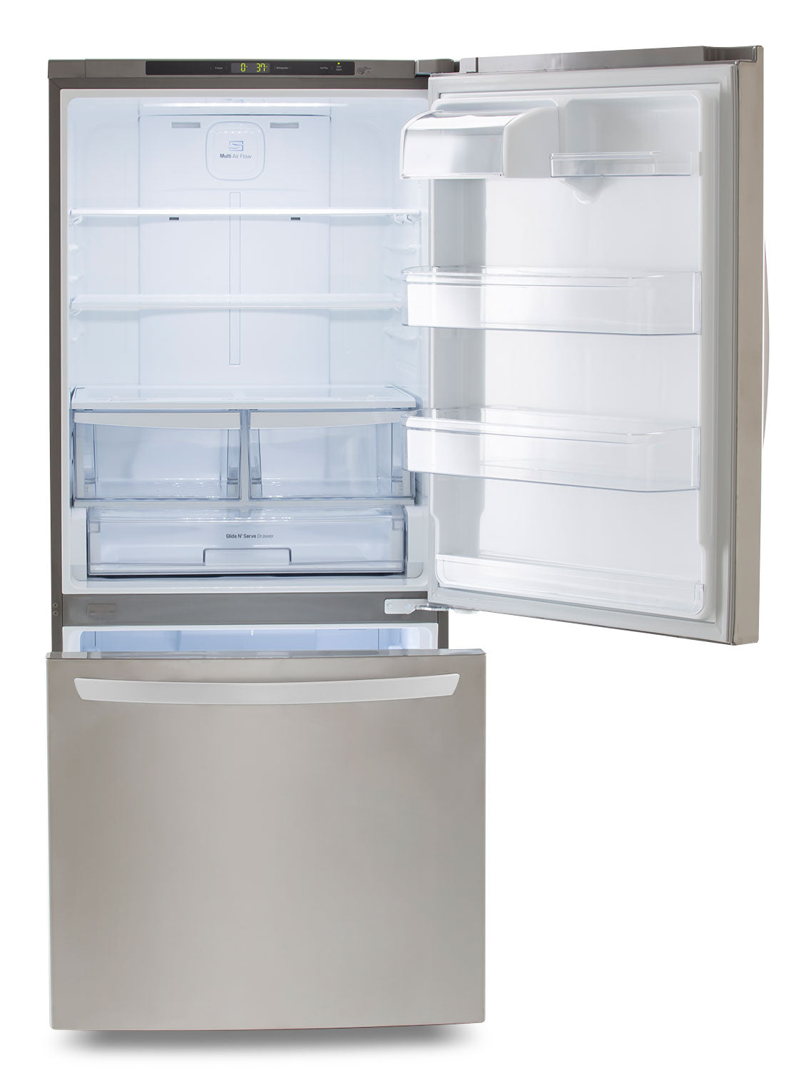 LG Appliances Stainless Steel Bottom-Freezer Refrigerator (22.1 Cu. Ft.) - LDNS22220S
