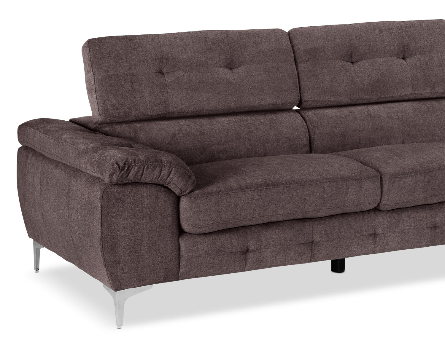 Aidhan 2-Piece Sectional with Right-Facing Chaise - Chocolate